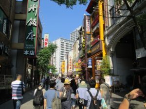 中華街の帰りの風景